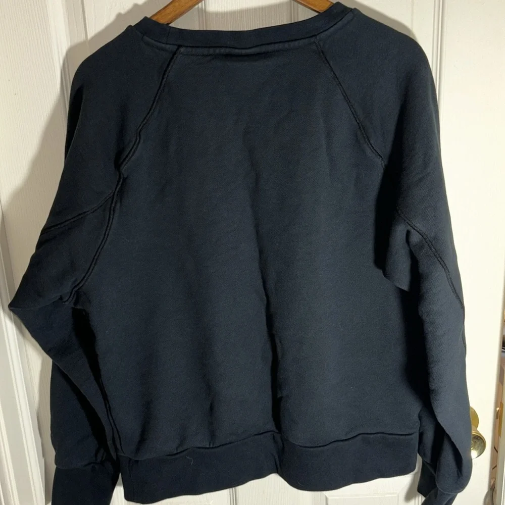 NIKE Air French Terry Black Pullover Sweatshirt in Men’s Large - Picture 4 of 7